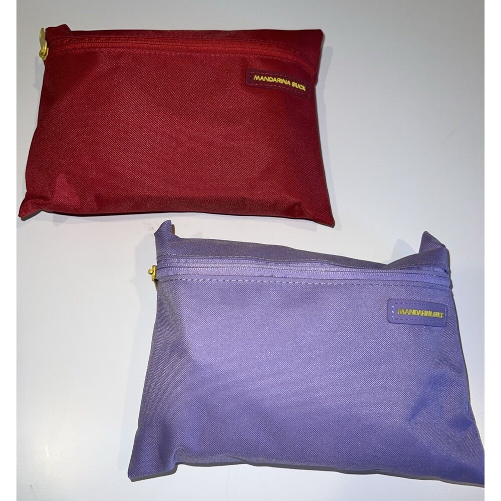 Turkish Airlines Amenity Kit Travel Bag Set of 2 with Accessories Never Used